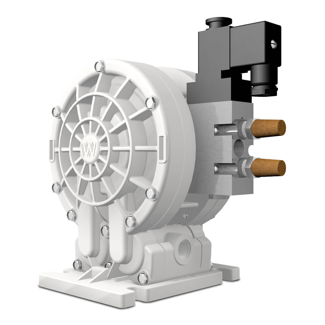 6 mm (1/4") Accu-Flo&trade; Velocity Series Bolted Plastic AODD Pump